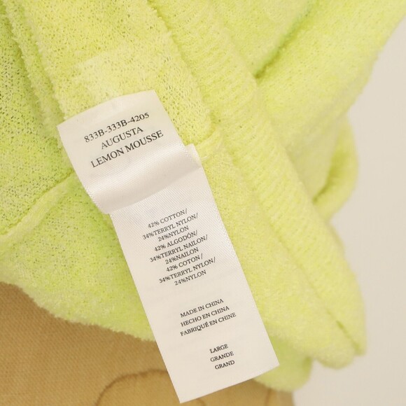 Rails Augusta Polo Sweater Collared Top L Short Sleeve Lemon Mousse Yellow B24 - Picture 5 of 5